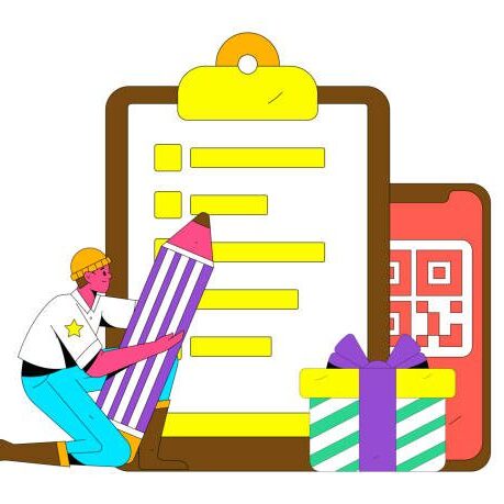 Flat vector illustration of business people operating work scene